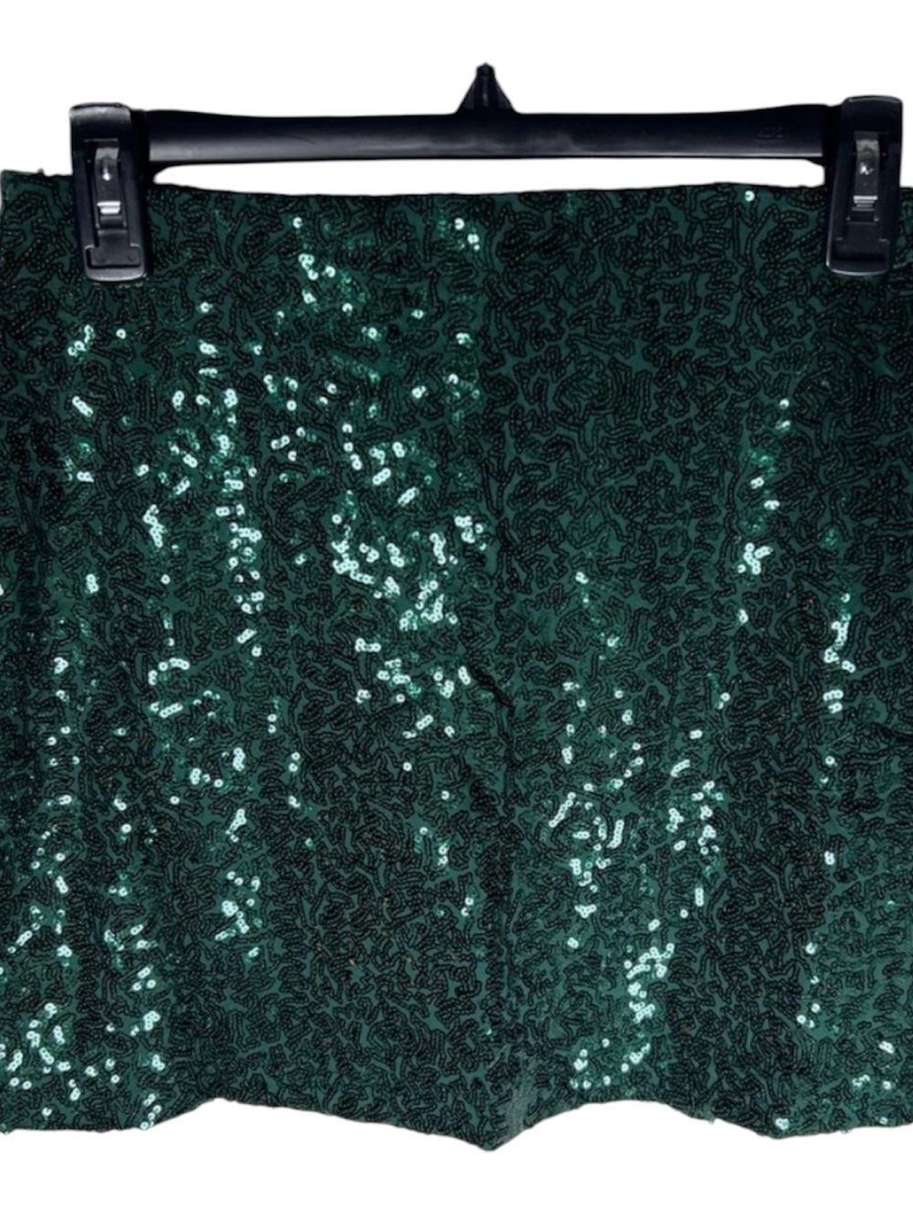 Tipsy Elves Emerald Green Sequin Skirt Size S